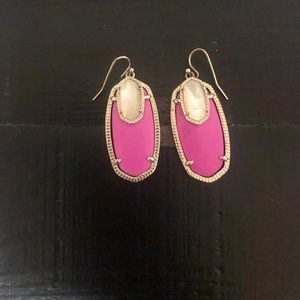 Kendra Scott earrings- pink and pearl